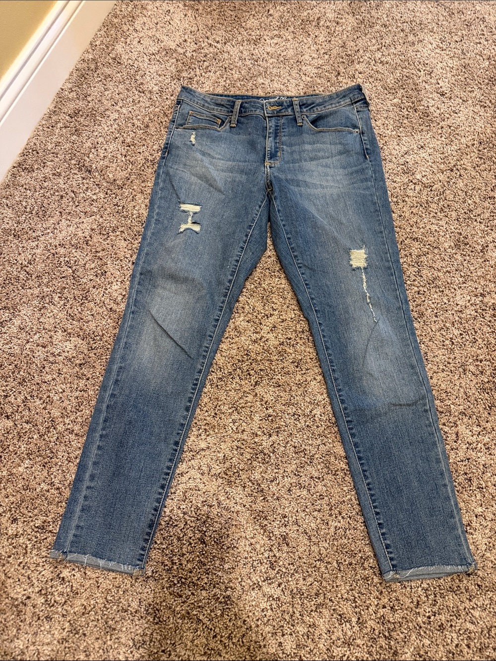 Universal Thread Blue Distressed Skinny Jeans